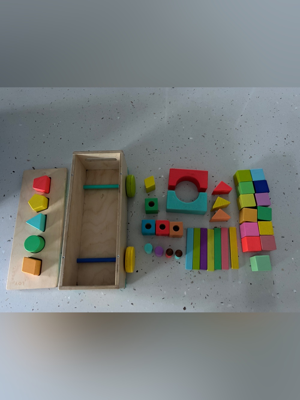Lovery wooden block set